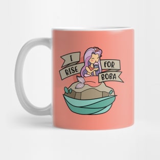 I Rise For Boba - Cute Kawaii Bubble Tee Mermaid Mug